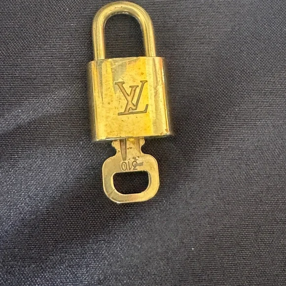 Louis Vuitton Gold Padlock with Key #310 - Picture 1 of 3